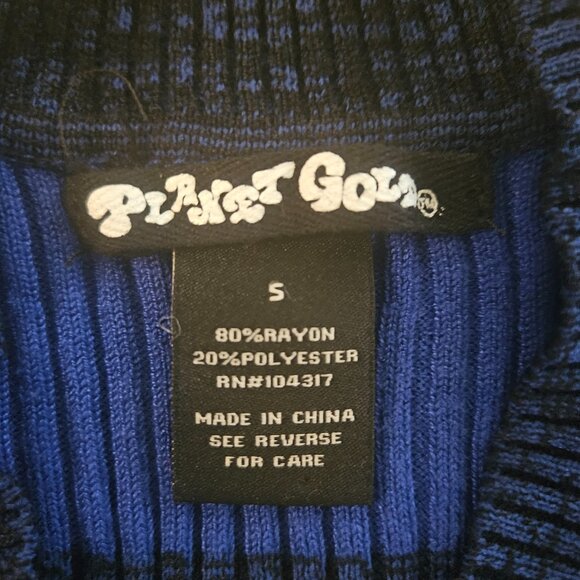 Planet Gold Brand Long-Sleeve Striped Sweater Dress, Size S - Picture 3 of 6